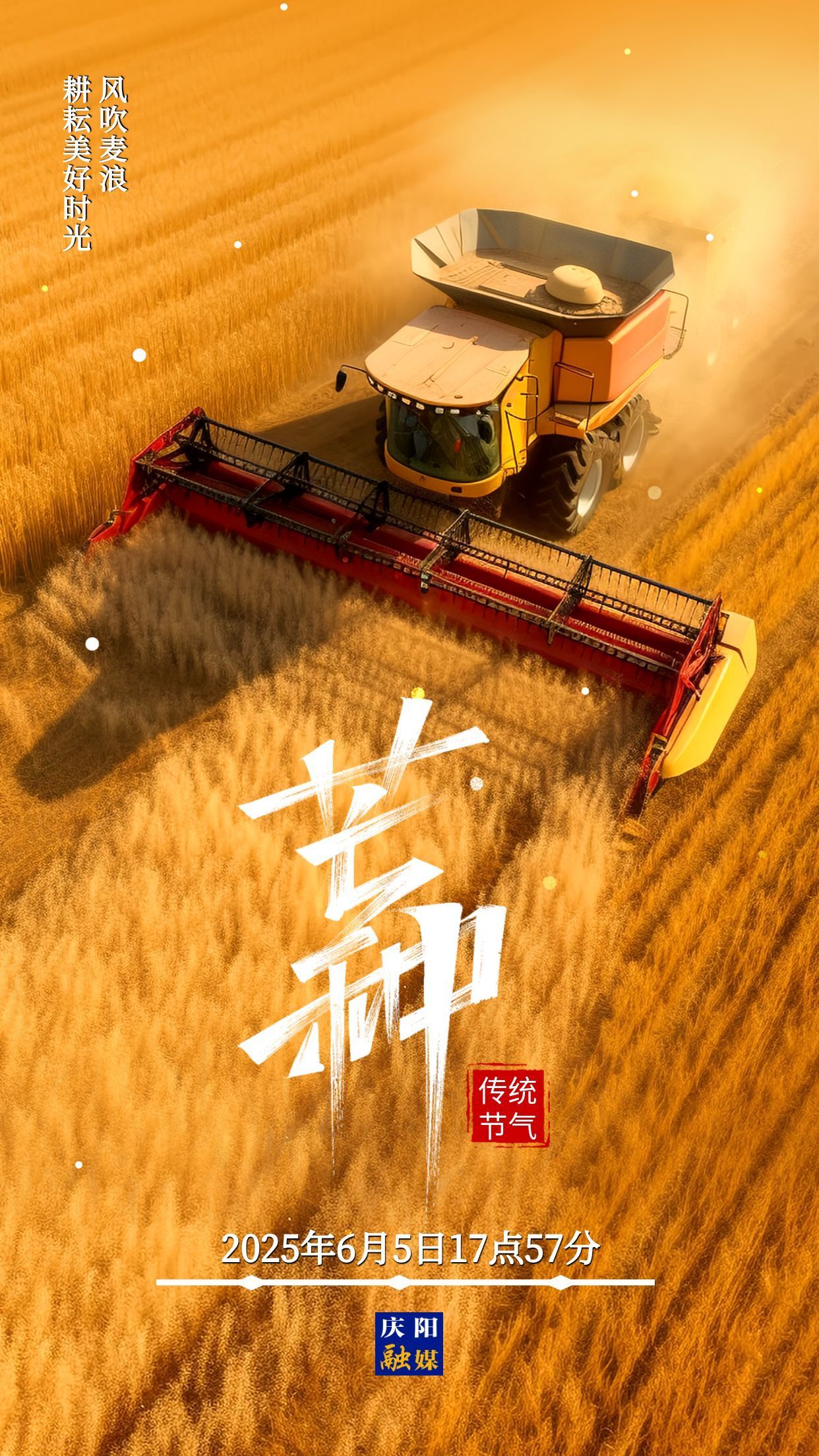 【微海報】芒種 | 芒種時節(jié)麥兒香 四野金黃麥翻浪