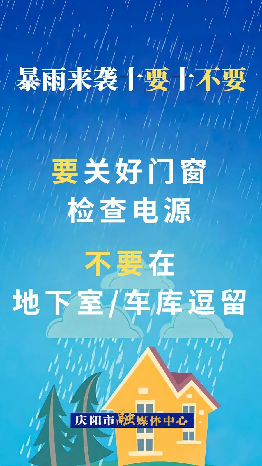 微海報(bào)︱暴雨來(lái)襲十要十不要③