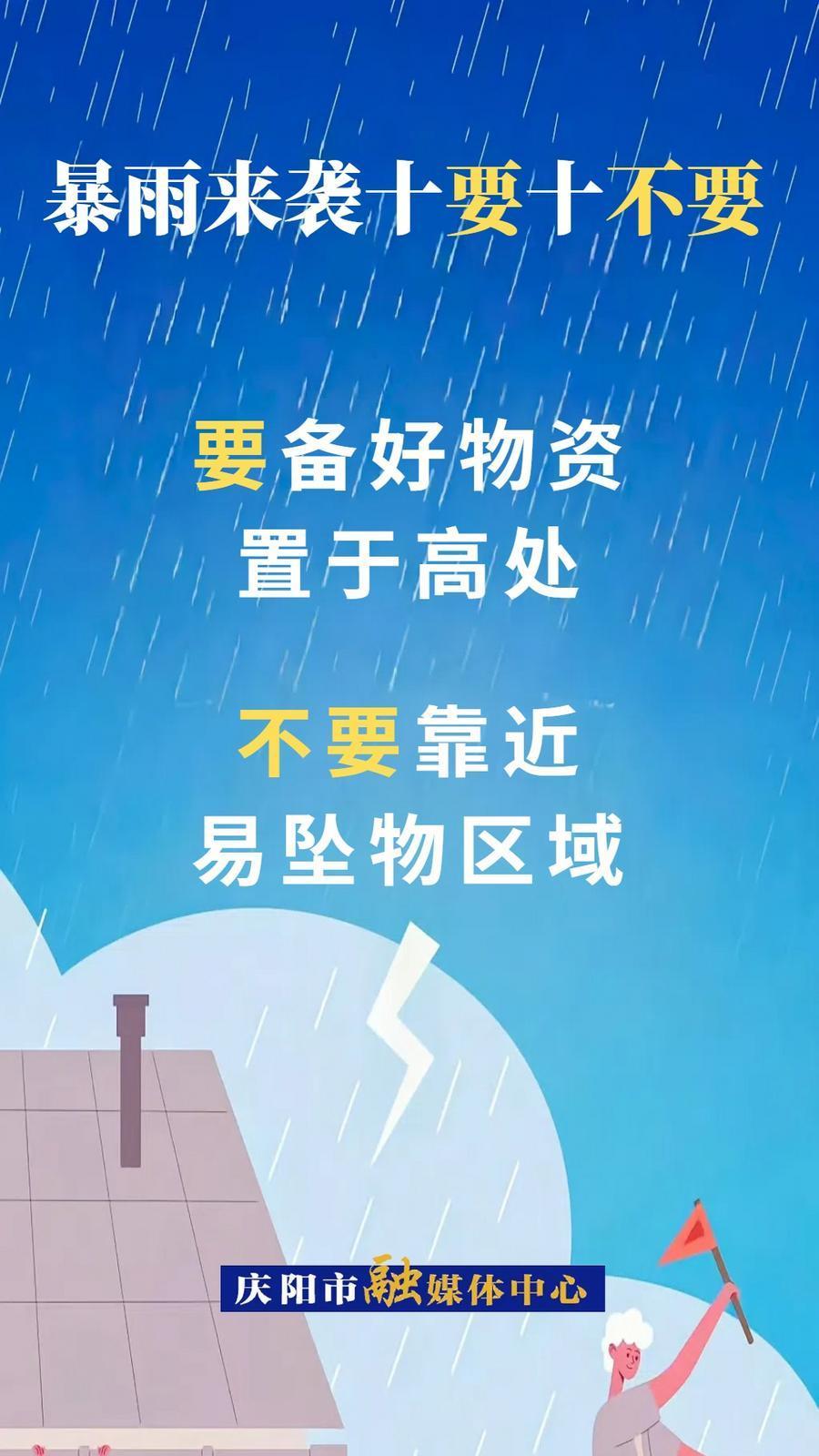 微海報(bào)︱暴雨來(lái)襲十要十不要④