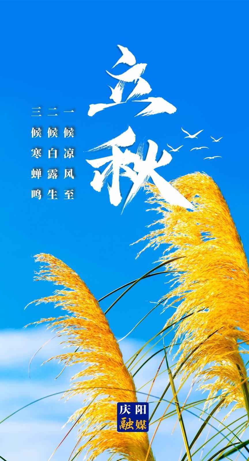 【微海報(bào)】立秋：秋者陰氣始下，故萬物收！