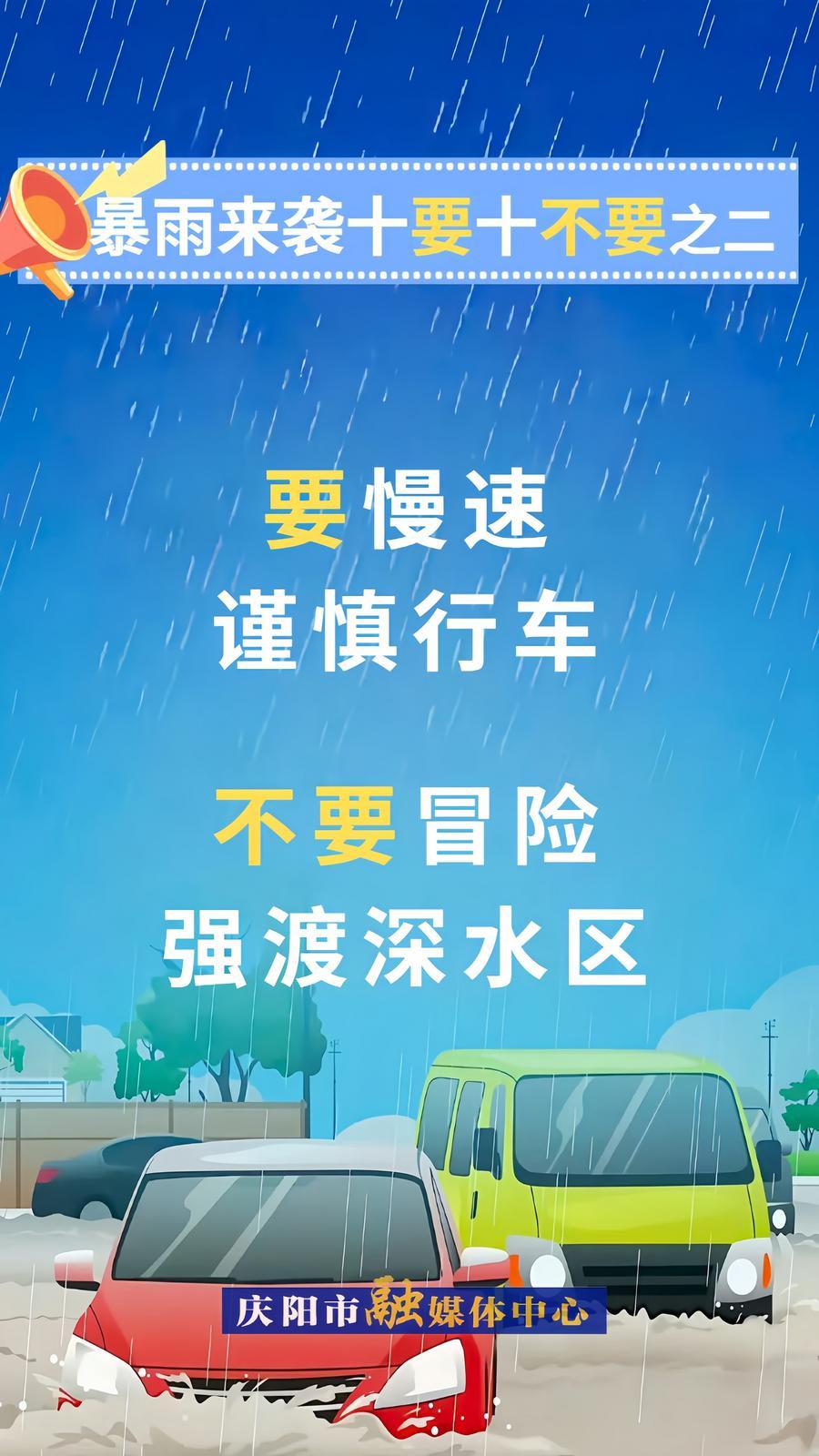 微海報(bào)︱暴雨來襲十要十不要②