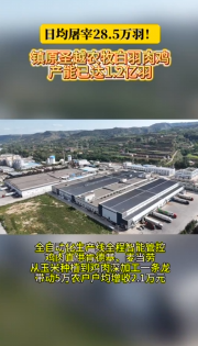 鎮(zhèn)原圣越農(nóng)牧白羽肉雞產(chǎn)能達1.2億羽，全產(chǎn)業(yè)鏈帶動5萬農(nóng)戶戶均增收2.1萬元