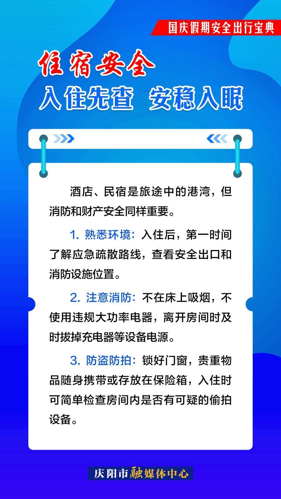 雙節(jié)安全出行︱住宿安全：入住先查 安穩(wěn)入眠