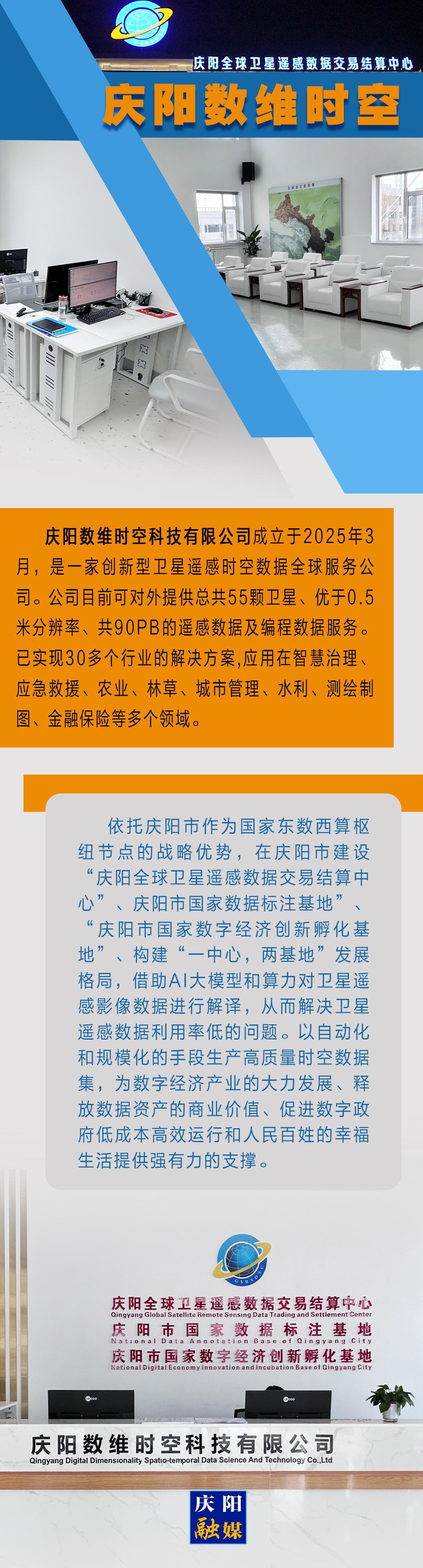 東數(shù)西算·數(shù)字企業(yè)圖鑒丨慶陽數(shù)維時空科技有限公司